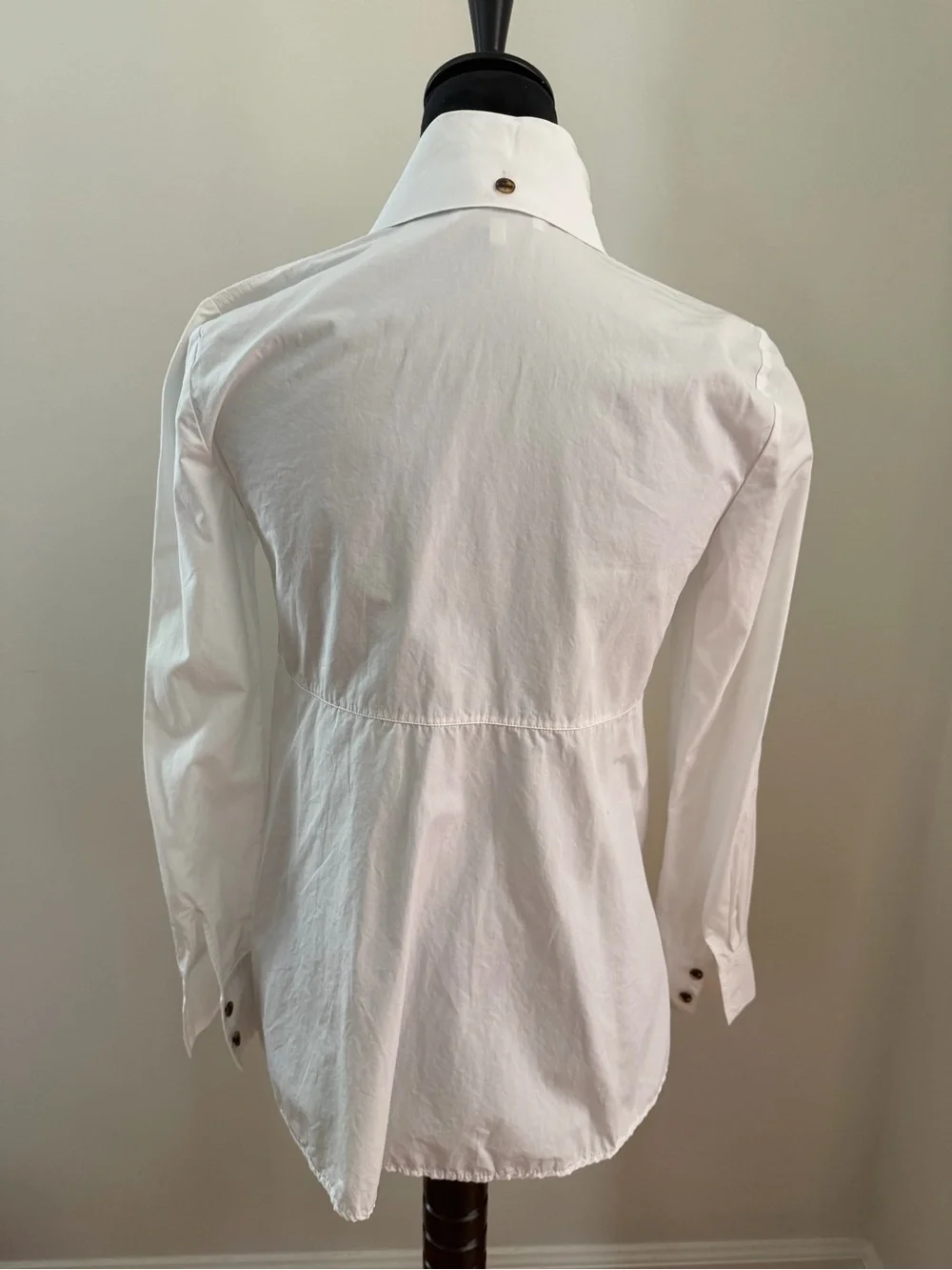 Lafayette 148 New York White button up shirt Size XXS 100% Cotton - Picture 3 of 10